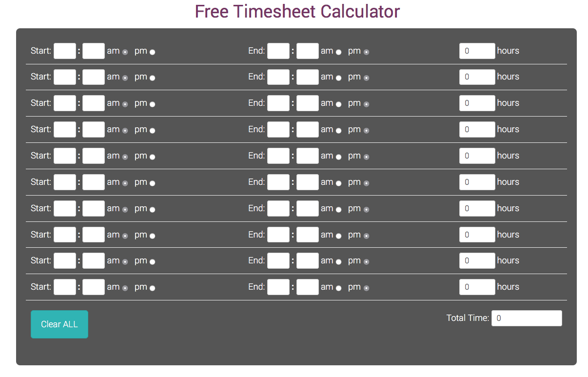 timesheet calculator