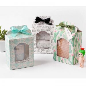 cute cactus Paper Box white Wedding favor Christmas decoration Birthday Cookie Candy Chocolate Macaron packaging cake 1