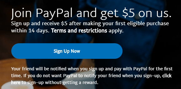 PayPal Referral program