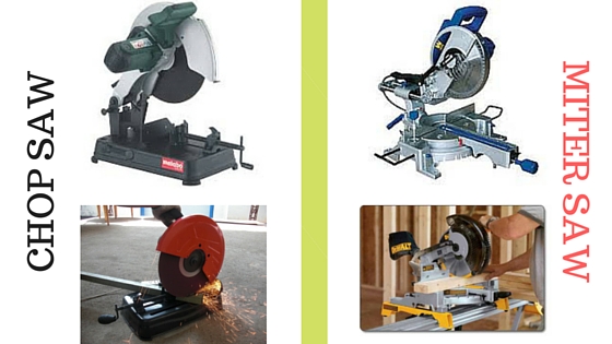 What is the difference between a chop saw and a miter saw