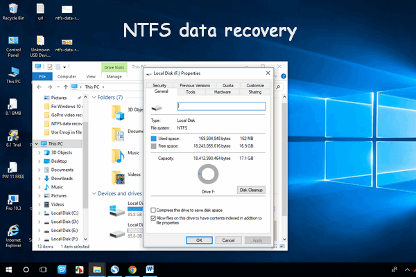 ntfs data recovery thumbnail